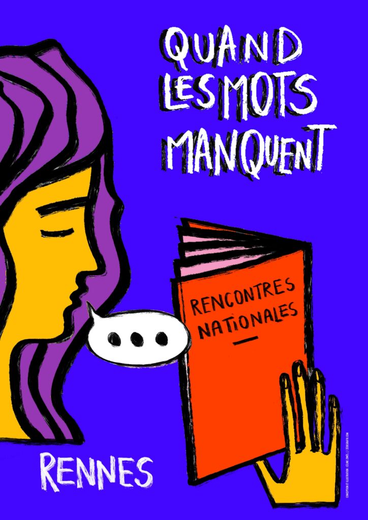 Affiche Quand les mots manquent